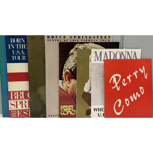 703 - Collection of 8 mostly 1980's tour programmes. Artists include Wham, Bruce Springsteen(x2), Madonna(... 