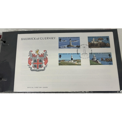 704 - Stamps - Collection of 55 GB & Channel Islands First Day Covers.