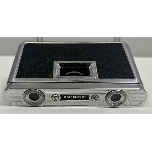 34 - Carl Zeiss Jenoptem 8x30 binoculars, together with a boxed set of vintage pocket binoculars.