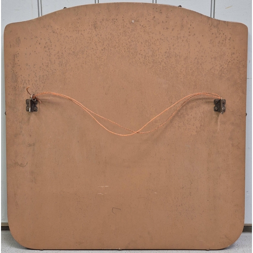 62 - Vintage, bevelled-edged wall mirror. 66cm x 63.5cm.