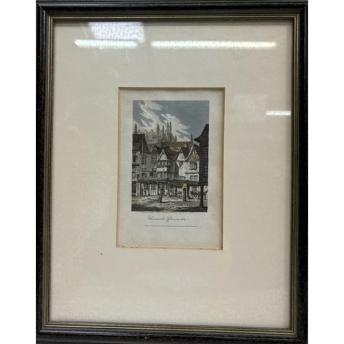 436 - Collection of 6 pieces of mixed-media antique & vintage artwork. To include copper & steel engraving... 