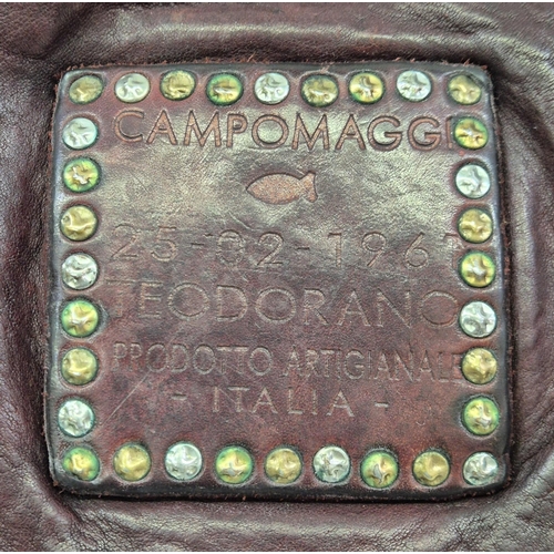 1130 - An original 'Campomaggi' Teodorano 1961 brown leather handbag.