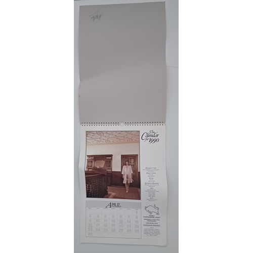 1255 - A collection of three glamour calendars from 1980's-90's. Contain images of an adult nature.