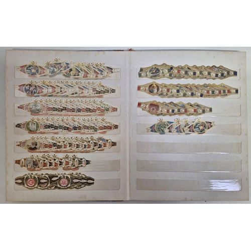1578 - A huge collection of international cigar bands, housed in 4 albums. Approximately 2200 in total. Man... 