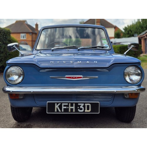 7000 - Classic Car - Hillman Imp Mk.II

An absolute enthusiast's dream. A 1966 Mk.II Hillman Imp, in Loch B... 