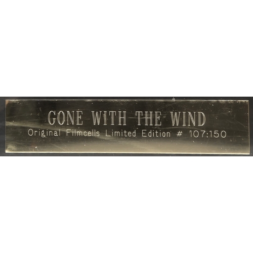 7029 - Gone With The Wind - half sheet framed movie poster, printed by Portal Publications Ltd 1976; togeth... 