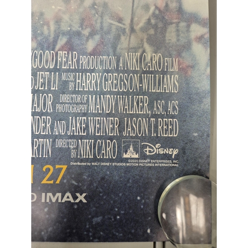 7071 - 'Mulan' movie poster.

Produced by: Disney
Year: 2020
Size: Quad