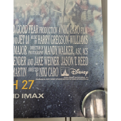 7072 - 'Mulan' movie poster.

Produced by: Disney
Year: 2020
Size: Quad