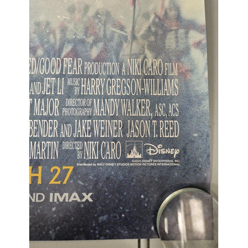 7073 - 'Mulan' movie poster.

Produced by: Disney
Year: 2020
Size: Quad