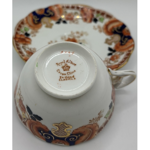 1 - Collection of similar-patterned tableware. To include 3 Royal Crown Derby Imari plates, 3 saucers & ... 