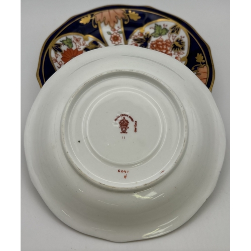 1 - Collection of similar-patterned tableware. To include 3 Royal Crown Derby Imari plates, 3 saucers & ... 