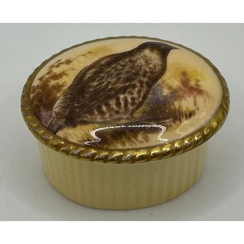 5 - Stunning collection of Aynsley Orchard Gold cabinet pieces, together with a limited edition Aynsley ... 