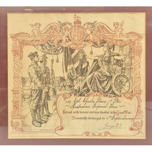 18 - WWI Distinguished Conduct Group of medals awarded to 457 Lance Corporal Charles C Davis, 1st Austral... 