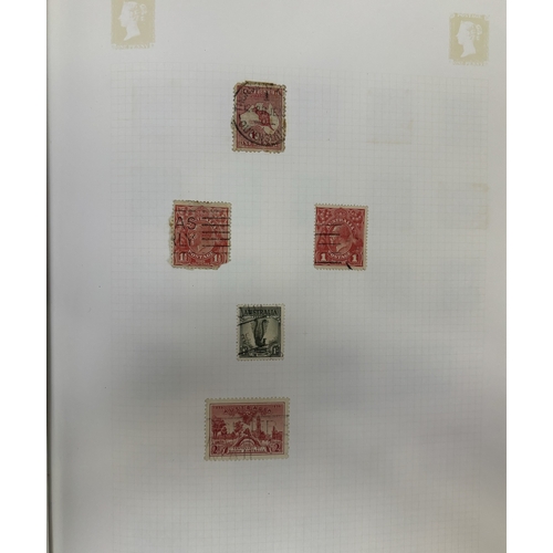 22 - Collection of four stamp albums, containing stamps from New Zealand, USA, Canada & Australia. Approx... 