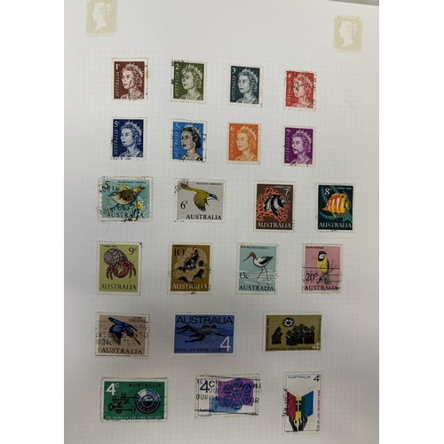 22 - Collection of four stamp albums, containing stamps from New Zealand, USA, Canada & Australia. Approx... 