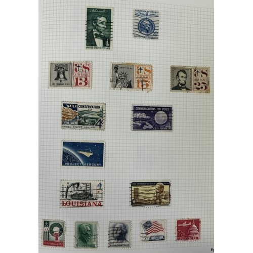 22 - Collection of four stamp albums, containing stamps from New Zealand, USA, Canada & Australia. Approx... 