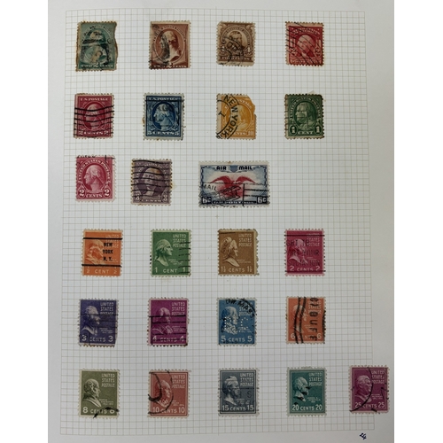 22 - Collection of four stamp albums, containing stamps from New Zealand, USA, Canada & Australia. Approx... 