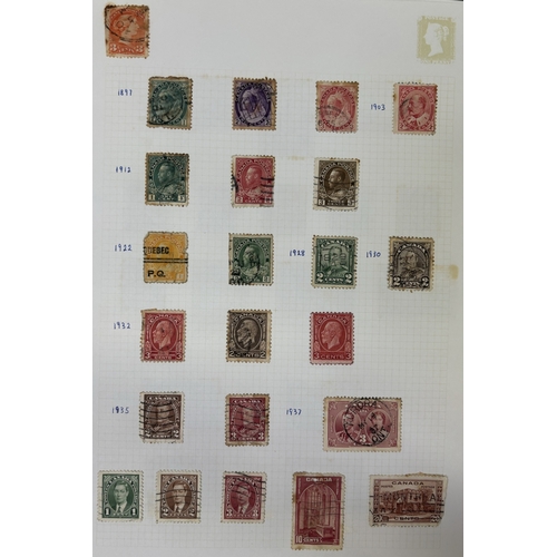 22 - Collection of four stamp albums, containing stamps from New Zealand, USA, Canada & Australia. Approx... 