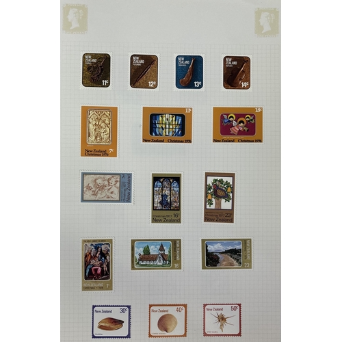 22 - Collection of four stamp albums, containing stamps from New Zealand, USA, Canada & Australia. Approx... 