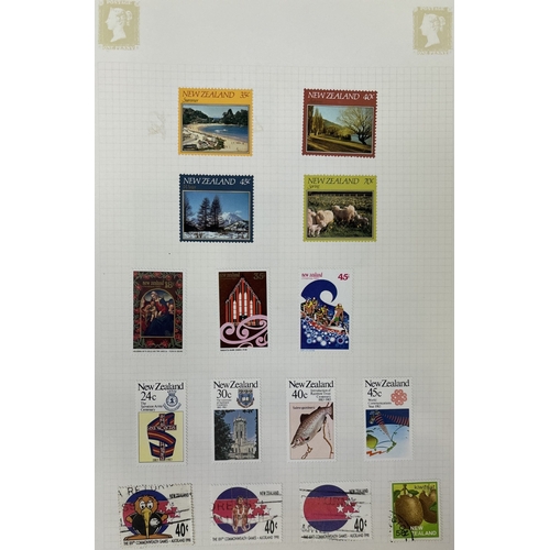 22 - Collection of four stamp albums, containing stamps from New Zealand, USA, Canada & Australia. Approx... 