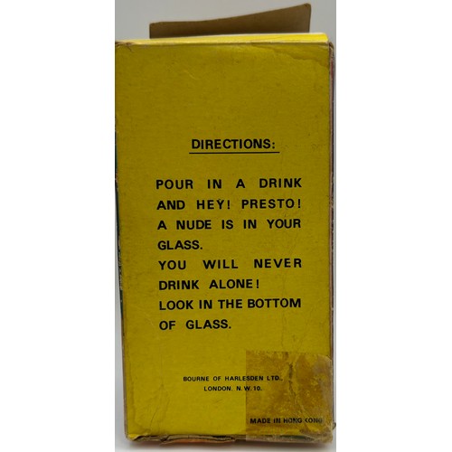 35 - Collection of three Wade ceramic dispensers, together with a vintage fun drinking glass & two bottle... 