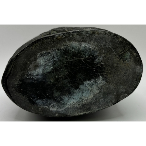 43 - Chinese Tea Caddy from early 20th century/late 19th century. Dimensions(cm) H12, W9.5, D6.