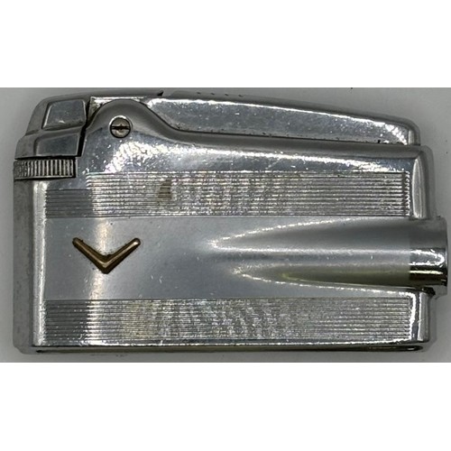 44 - Collection of four vintage items. To include Ronson Varaflame lighter, table lighter, cigarette case... 