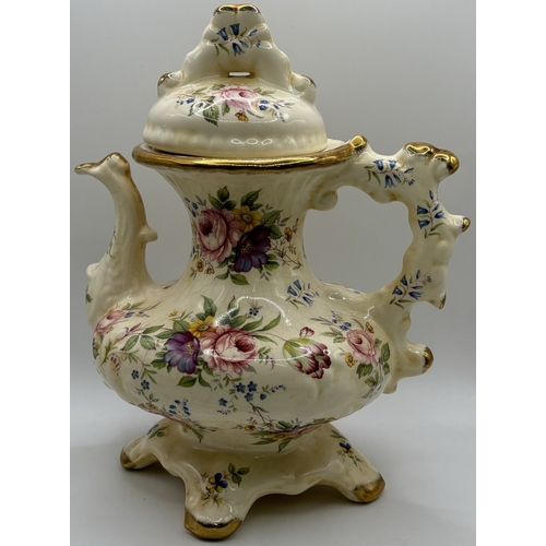 37 - Collection of 5 vintage teapots. Makers include James Kent Old Foley, Arthur Wood, Astbury & Kernewe... 