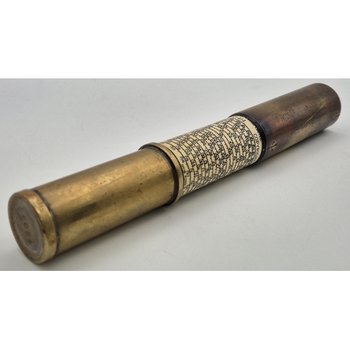 49 - Vintage, brass Otis King's calculator, with case.