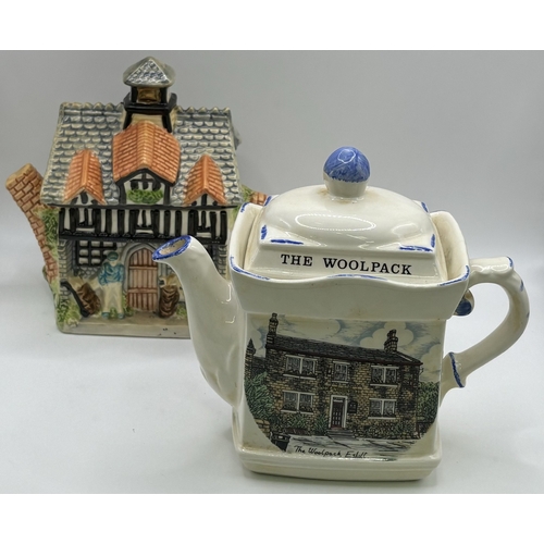 59 - Collection of eleven display teapots. To include rarer editions - Wade - White Rabbit & Sadler - Tud... 