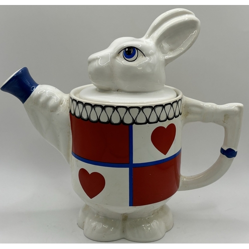 59 - Collection of eleven display teapots. To include rarer editions - Wade - White Rabbit & Sadler - Tud... 
