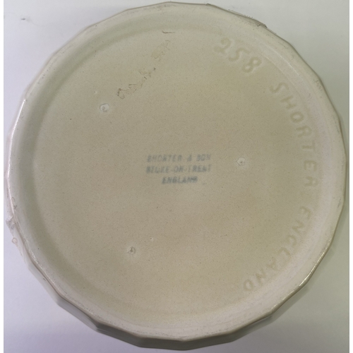 122 - Collection of 9 vintage decorative ceramics. To include Crown Ducal, Shorter & Son, Sandland, etc.