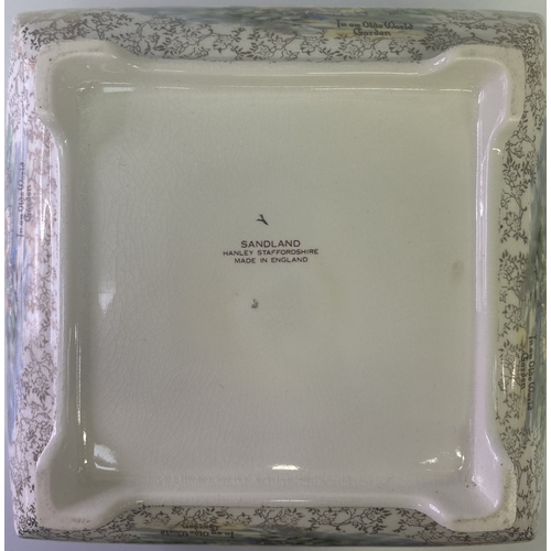 122 - Collection of 9 vintage decorative ceramics. To include Crown Ducal, Shorter & Son, Sandland, etc.