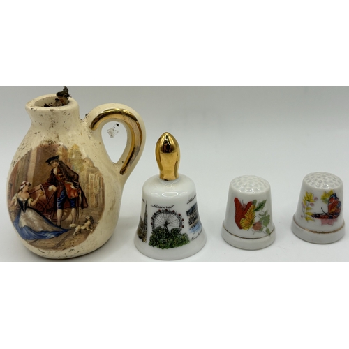 125 - Collection of mostly vintage souvenir ceramics.