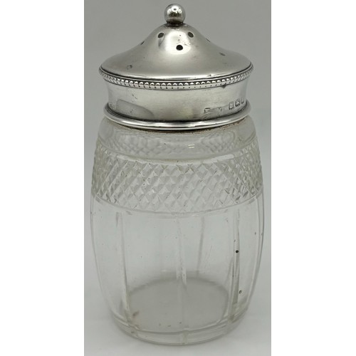 133 - Mixed lot of vintage & antique, hallmarked silver items. To include candleholder (Birmingham 1970, b... 