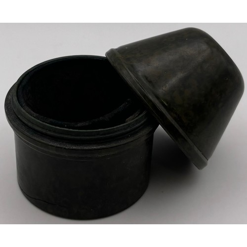 136 - Collection of antique & vintage desk items. To include brass Art Nouveau double inkwells, letter ope... 