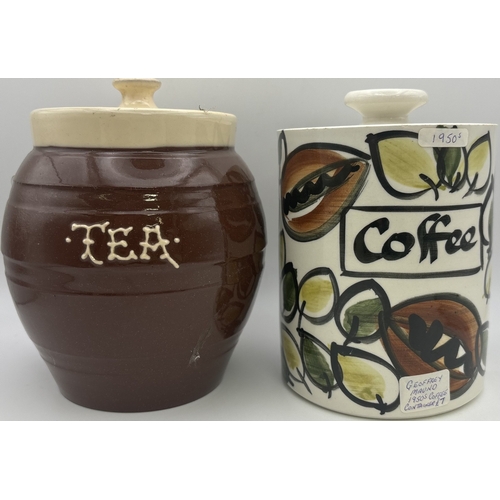 144 - Collection of vintage tableware. To include coffee grinder, branded Horlicks mixers, coaster set, et... 