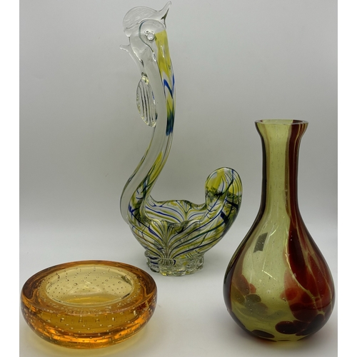 147 - Large collection of vintage decorative items. To include cranberry glass vases, Lladro NAO figurine,... 