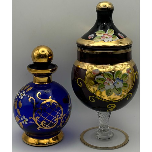 147 - Large collection of vintage decorative items. To include cranberry glass vases, Lladro NAO figurine,... 