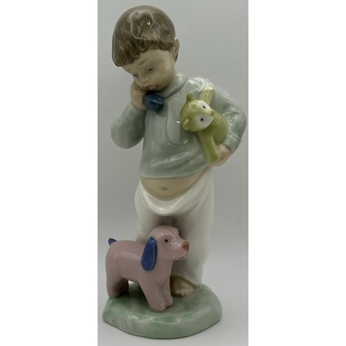 147 - Large collection of vintage decorative items. To include cranberry glass vases, Lladro NAO figurine,... 