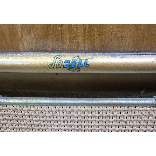 158 - Vintage SoBell valve radiogram. Cabinet dimensions(cm) H97, W49, D37.