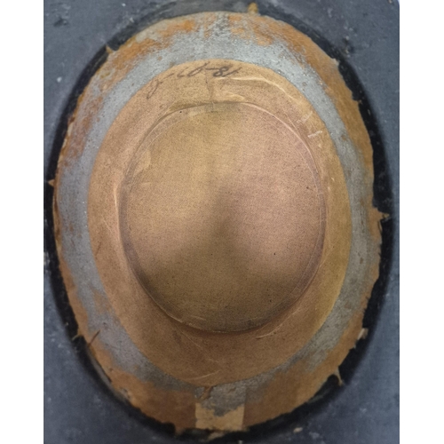 160 - Two vintage top hats; one by A Shorland. Condition A/F.