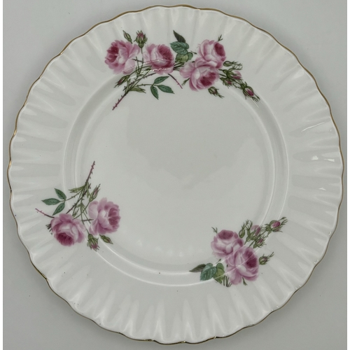 161 - Royal Albert Pink Roses part tea set. To include 6 cups, saucers & side plates, together with a milk... 