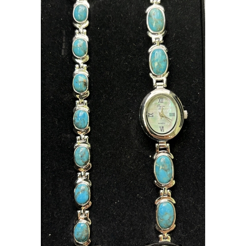 165 - Two ladies dress watches, by Le Chat, together with a presentation boxed watch & bracelet set by Pre... 