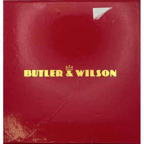 172 - Boxed Butler & Wilson three-strand necklace.