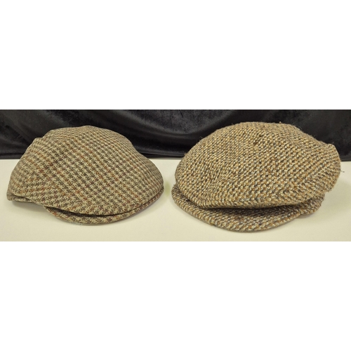 176 - Two vintage tweed caps. To include a Dunn & Co. example.