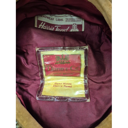 176 - Two vintage tweed caps. To include a Dunn & Co. example.