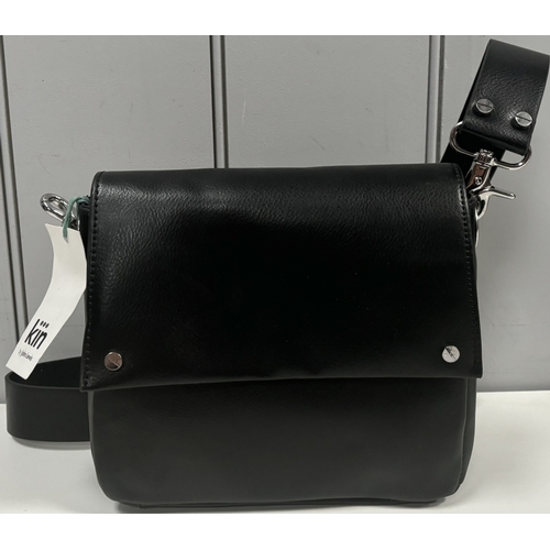 245 - Collection of 3 designer handbags. To include Biba (black faux alligator); Biba (Leopard print & Kin... 