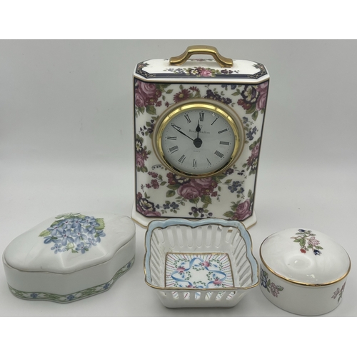 250 - Large collection of good quality decorative ceramics. To include 2 Kaiser white bases; Portmeirion v... 