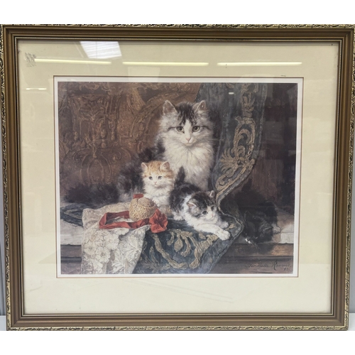 255 - 3 pieces of artwork. To include framed oil entitled Wild Garden, by Betty Birch; floral canvas, by J... 
